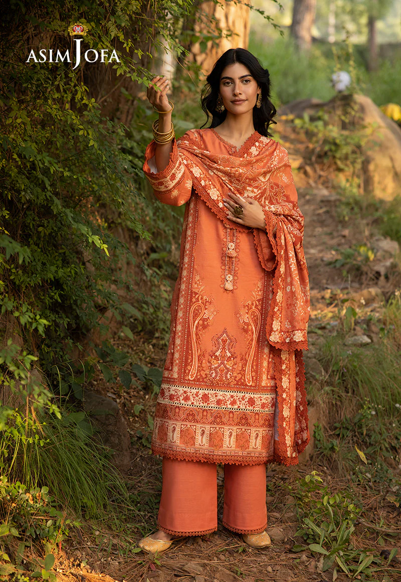 AJUWD-39 PRINTED KHADDAR 3 Pcs - Image 6