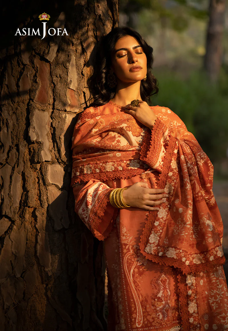 AJUWD-39 PRINTED KHADDAR 3 Pcs - Image 8