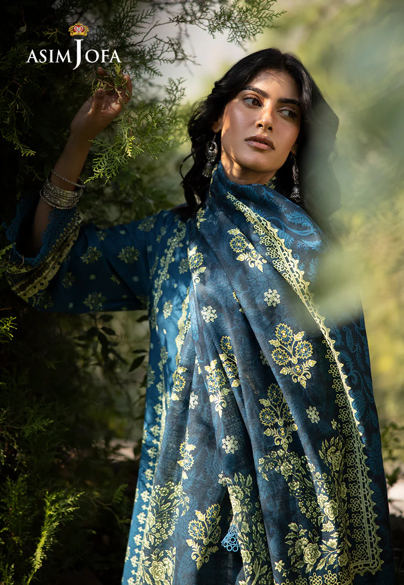 AJUWD-50 PRINTED KHADDAR 3 Pcs - Image 6