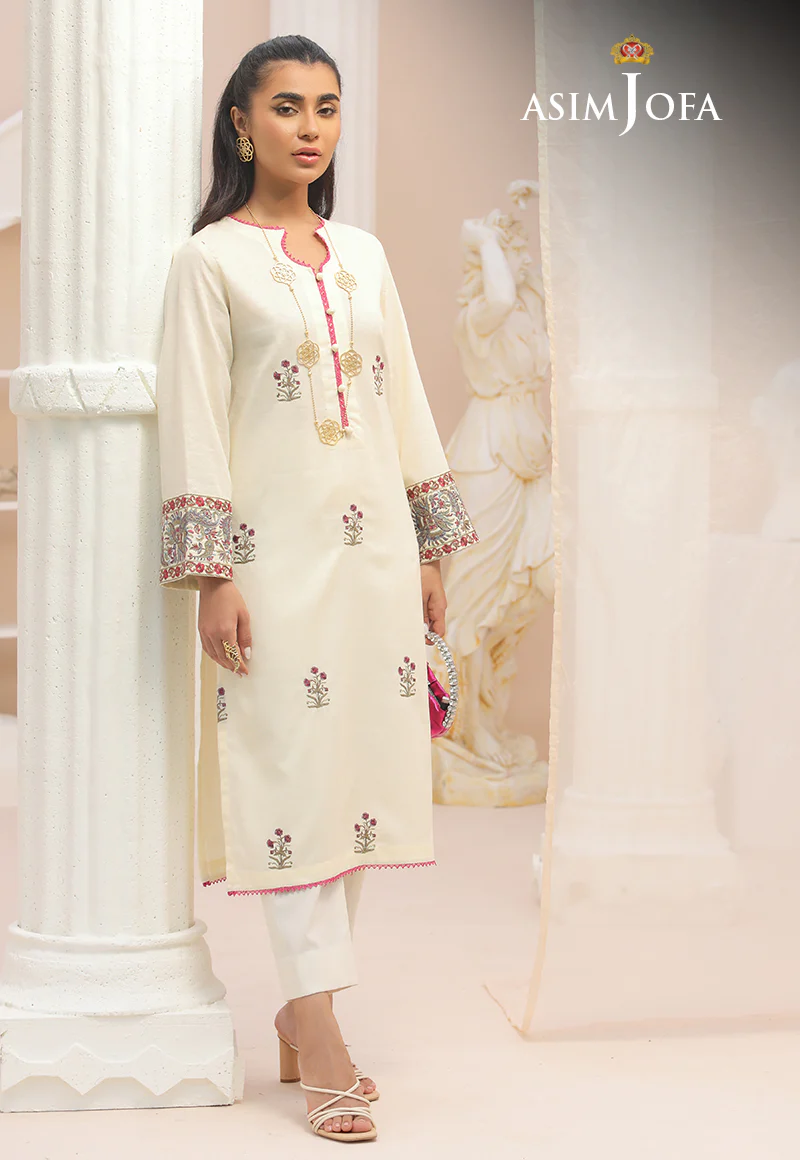 AJWS-01 (1-PC) EMBROIDERED SELF JACQUARD 1 PC - Image 2