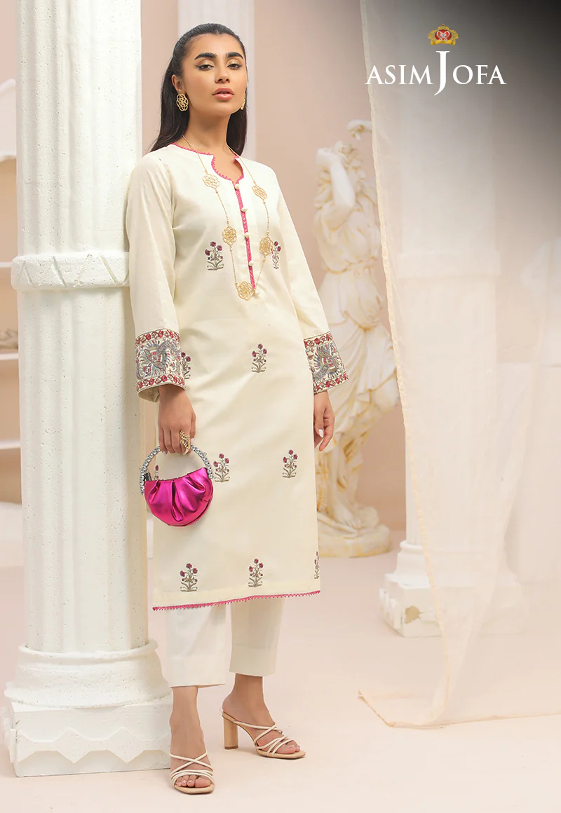 AJWS-01 (1-PC) EMBROIDERED SELF JACQUARD 1 PC - Image 3