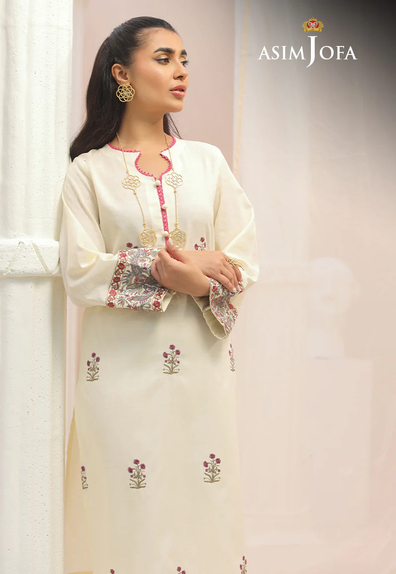 AJWS-01 (1-PC) EMBROIDERED SELF JACQUARD 1 PC - Image 4
