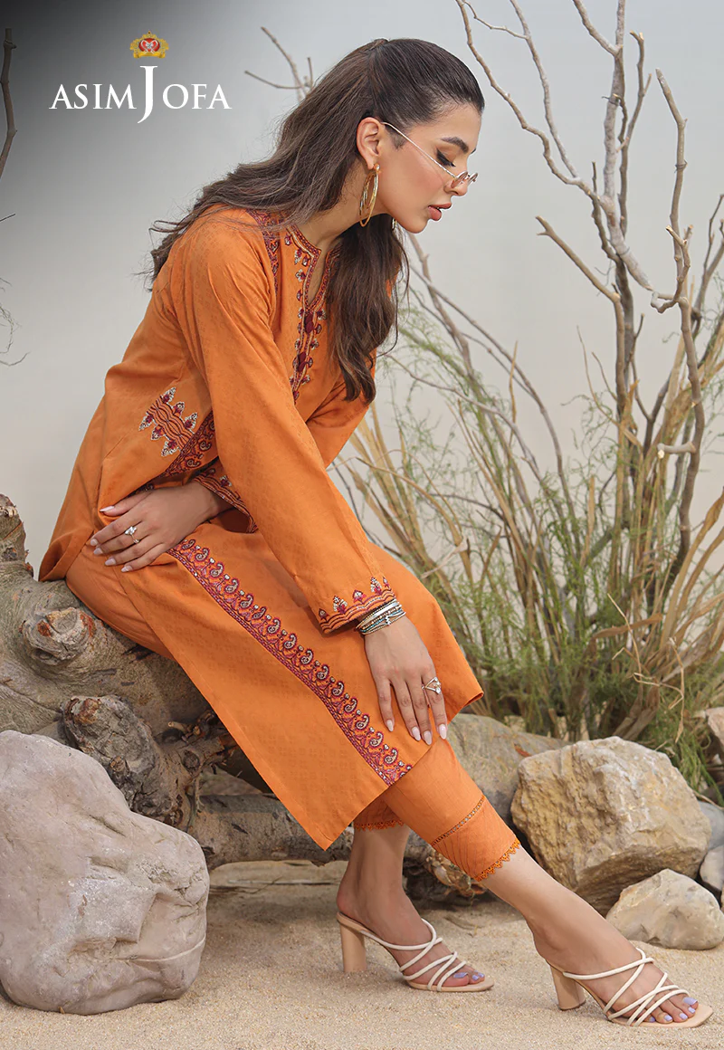 AJWS-02 (1-PC) EMBROIDERED SELF JACQUARD 1 PC - Image 3