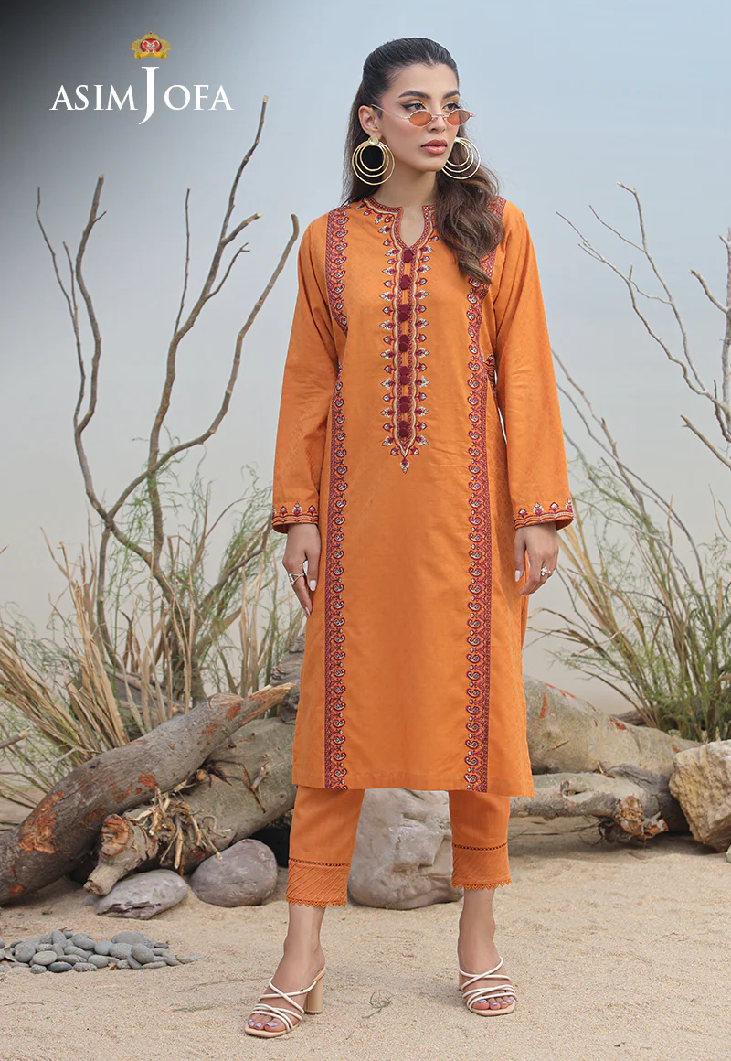 AJWS-02 (1-PC) EMBROIDERED SELF JACQUARD 1 PC - Image 4