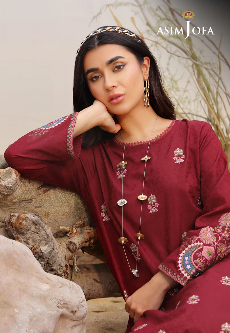 AJWS-03 (1-PC) EMBROIDERED SELF JACQUARD 1 PC - Image 4
