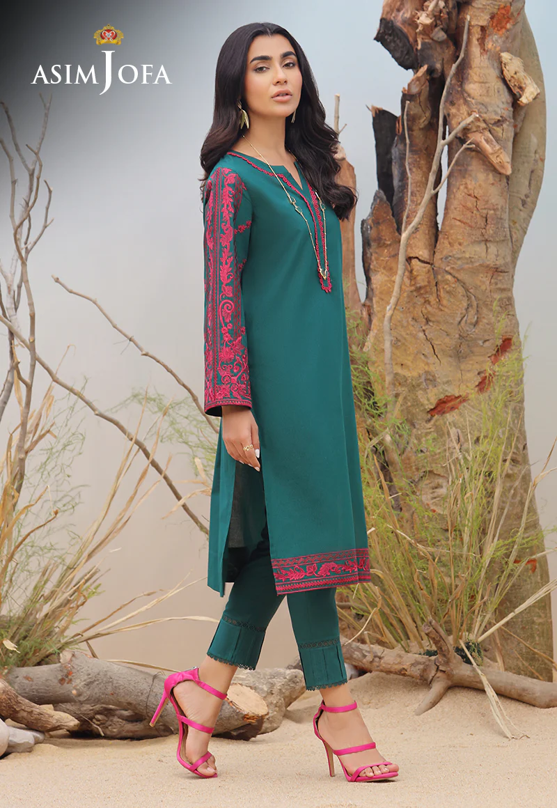 AJWS-10 (1-PC) EMBROIDERED SELF JACQUARD 1 PC - Image 2