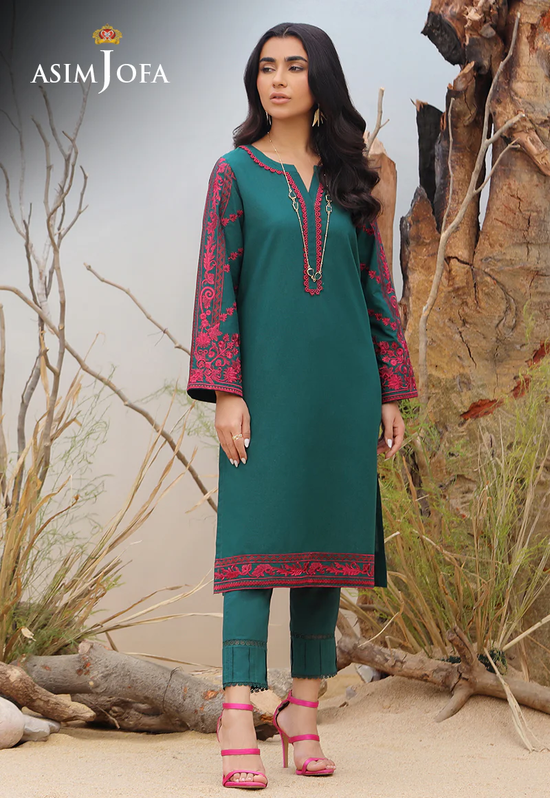 AJWS-10 (1-PC) EMBROIDERED SELF JACQUARD 1 PC - Image 4