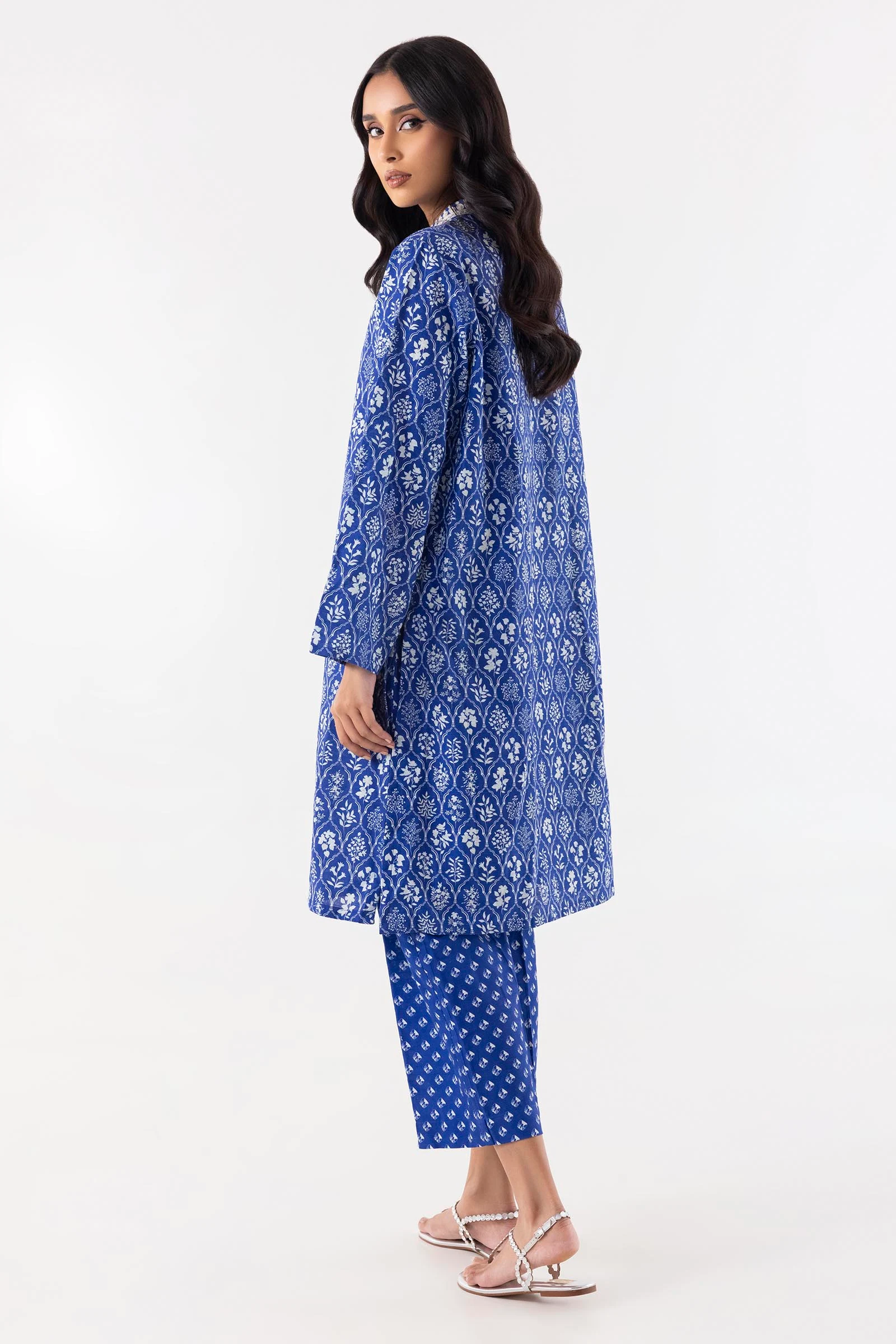 Stitched Blue Embroidered Shirt + Culotte - Image 3