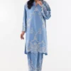 Stitched Linen Embroidered Shirt + Shalwar
