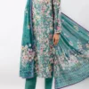 Embroidered Cotton Jacquard Stitched 3 Piece