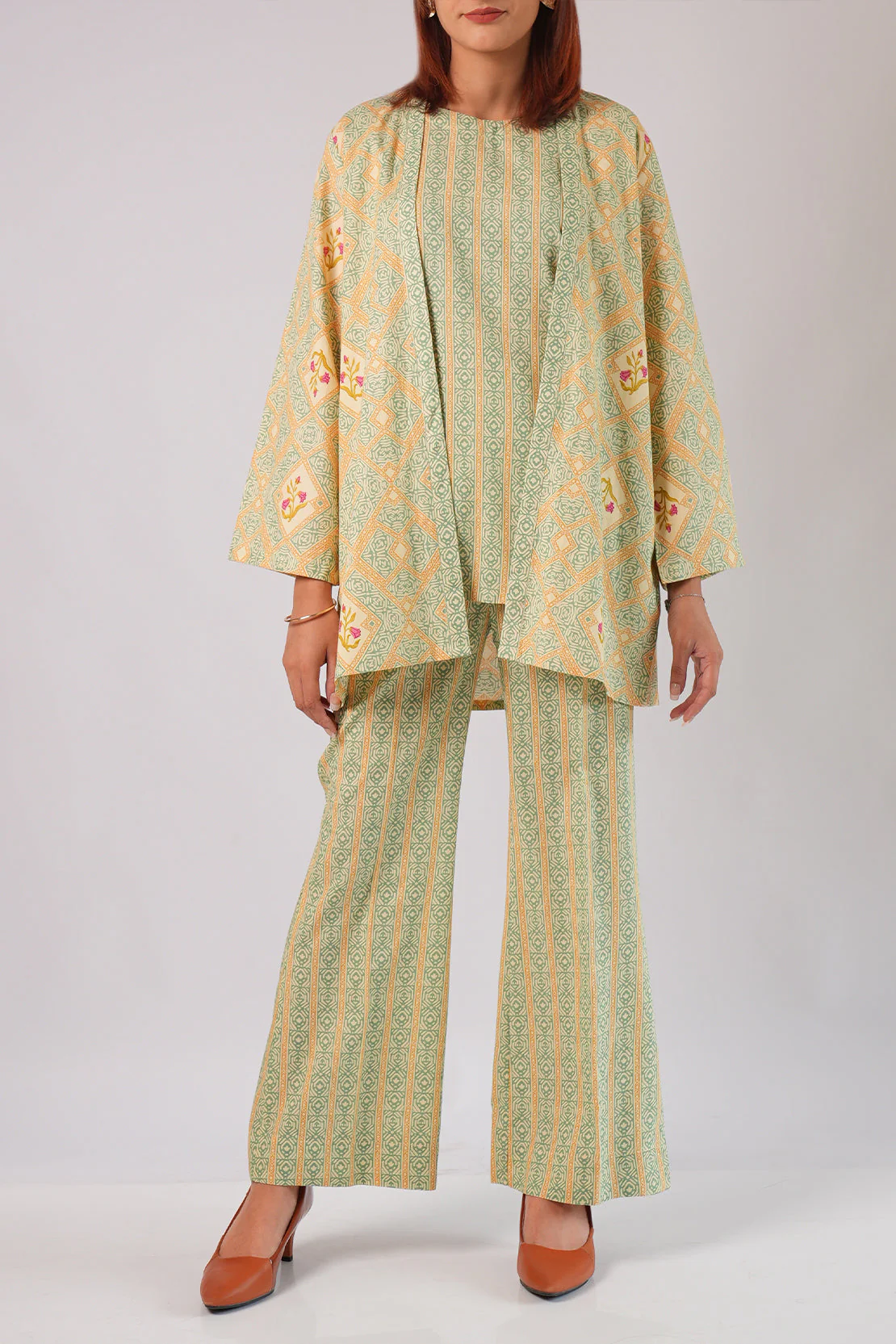 Printed Lawn Stitched Shirt - Image 2