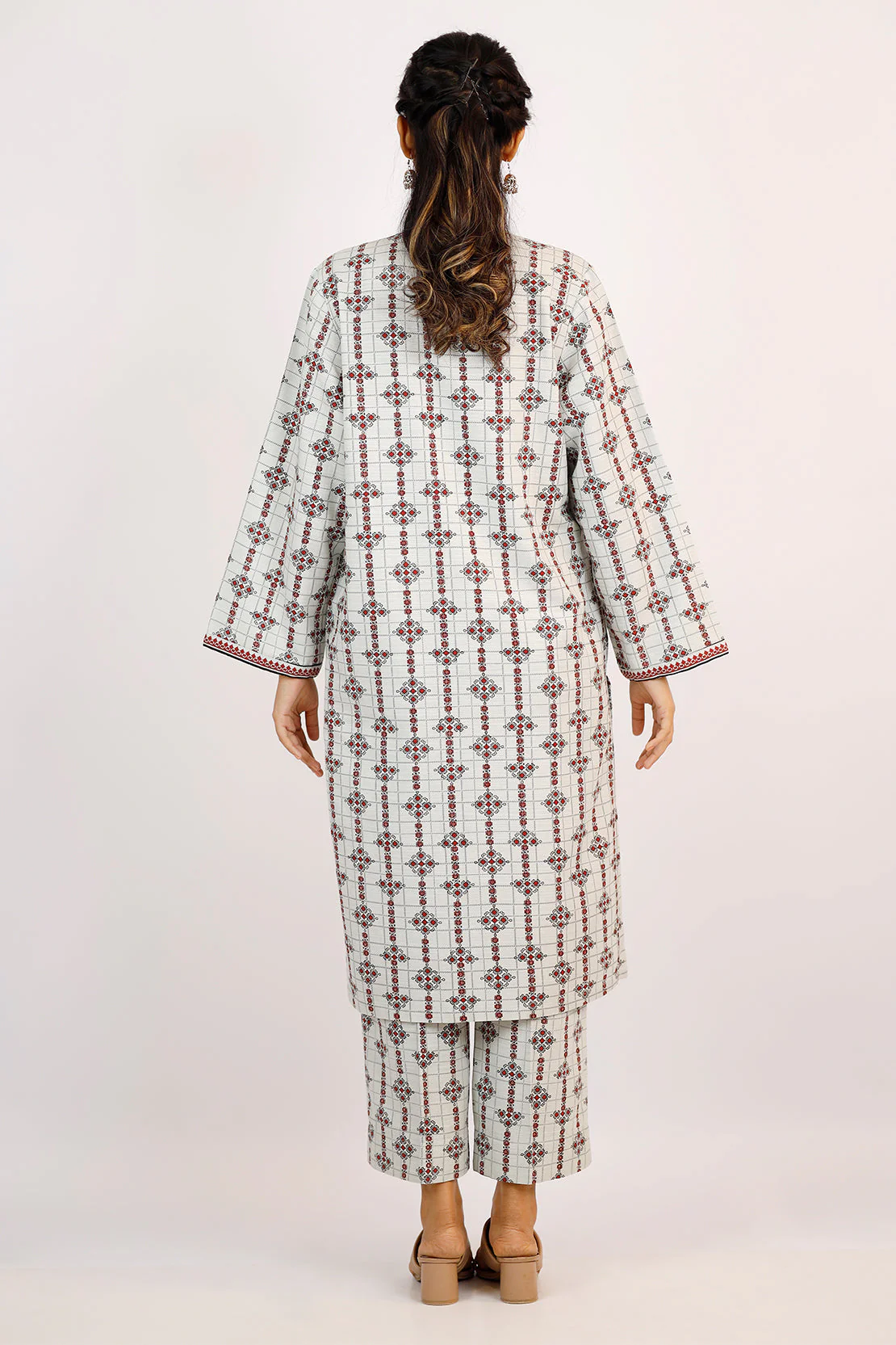 Printed Lawn Stitched Shirt - Image 3