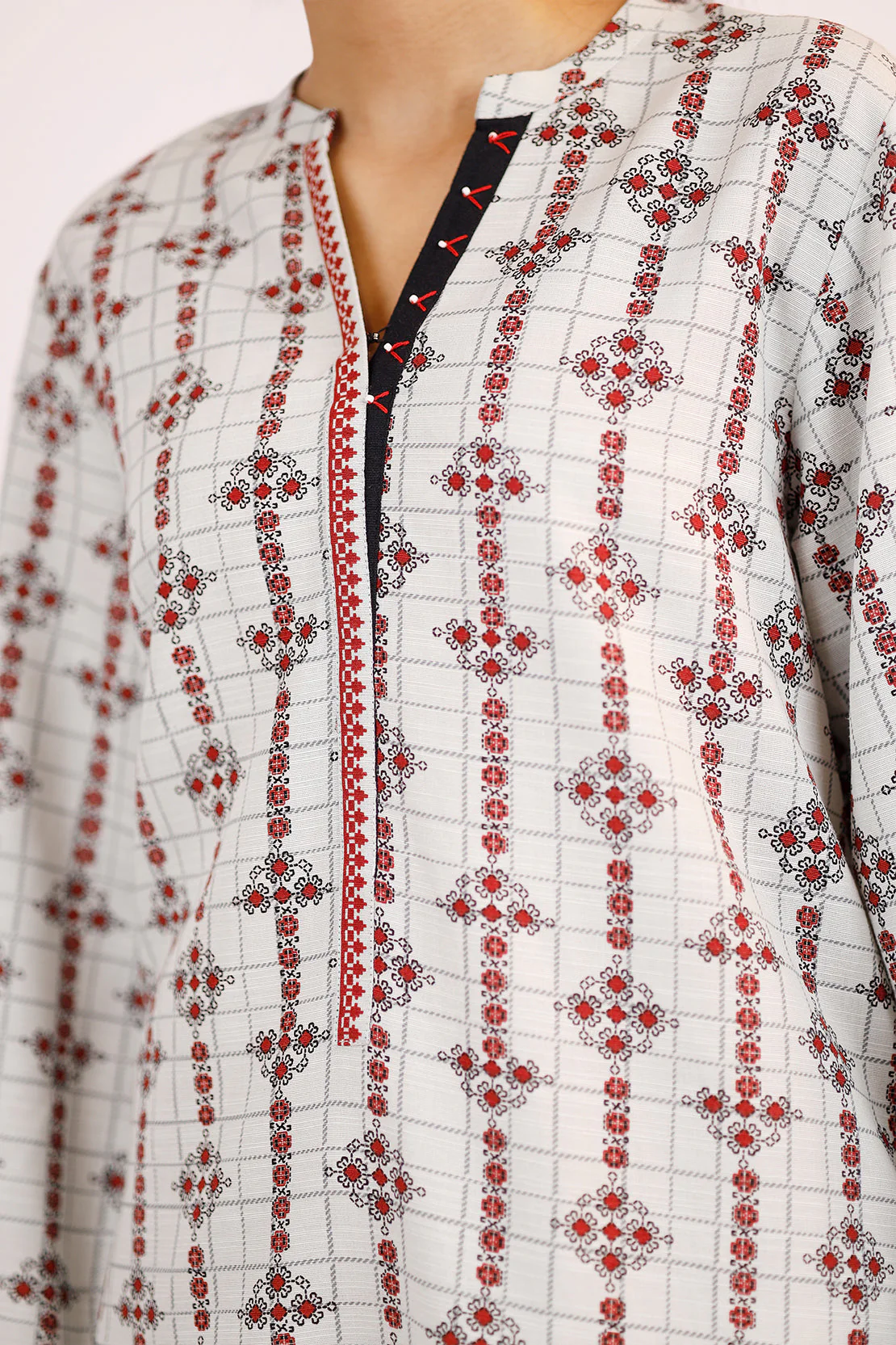 Printed Lawn Stitched Shirt - Image 6