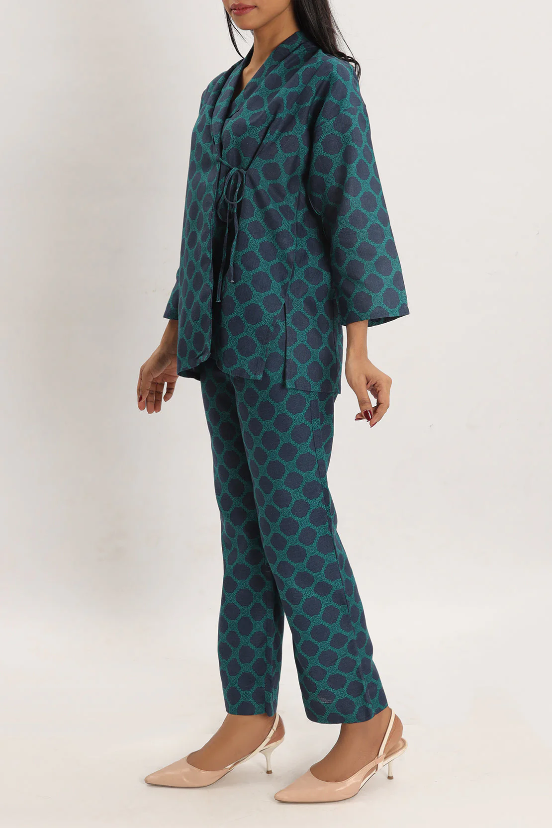 Printed Cotton Khaddar Stitched Shirt - Image 2
