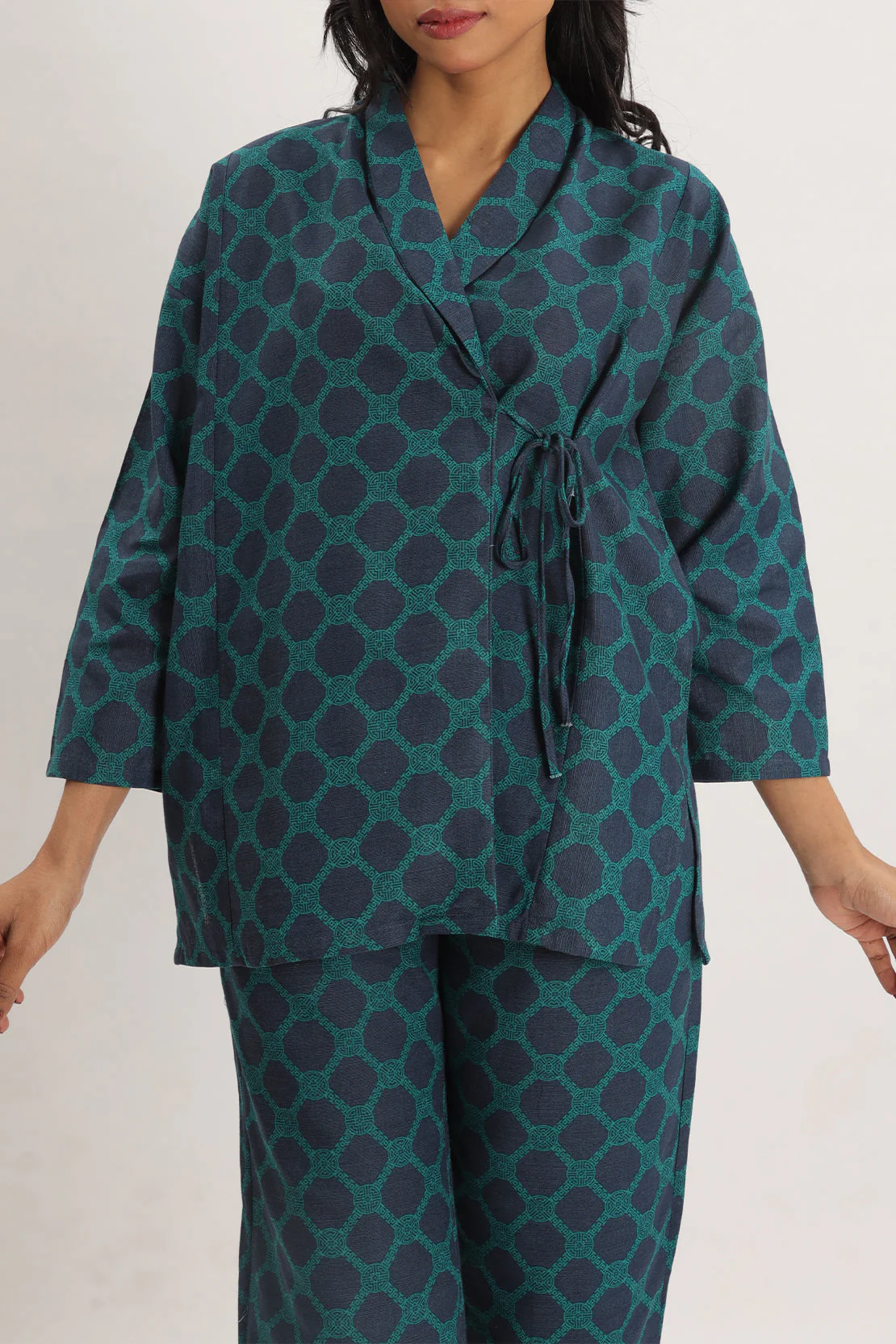 Printed Cotton Khaddar Stitched Shirt - Image 4