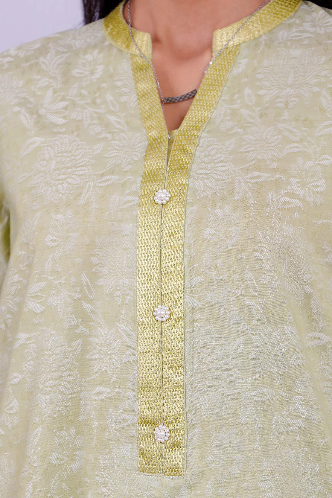 Jacquard Cotton Stitched Shirt - Image 4