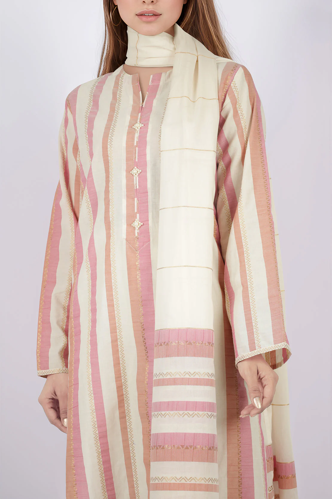 Jacquard Cotton Stitched Shirt - Image 2
