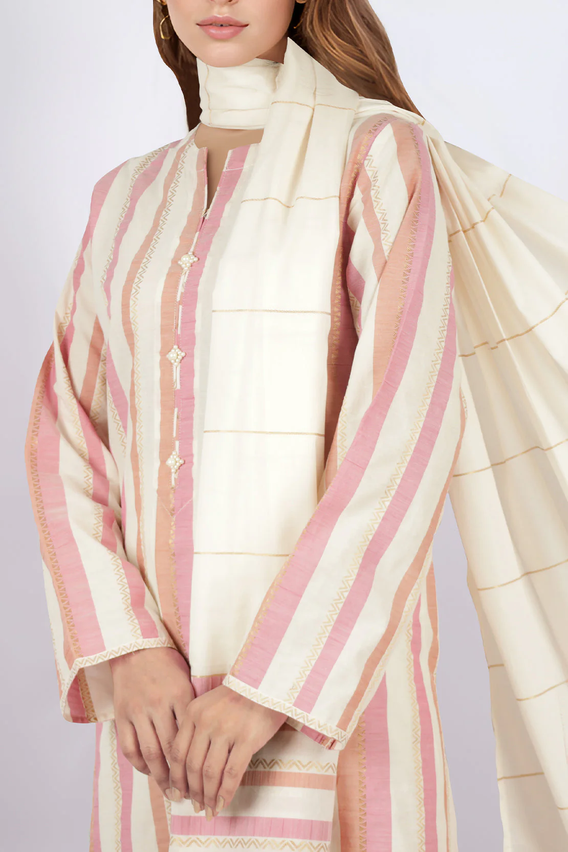 Jacquard Cotton Stitched Shirt - Image 3