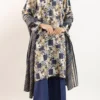 Printed Khaddar Stitched 3 Piece