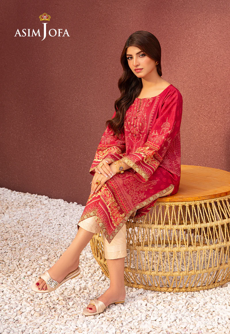 AJOD-07 PRINTED LAWN SILK 1 PC - Image 5
