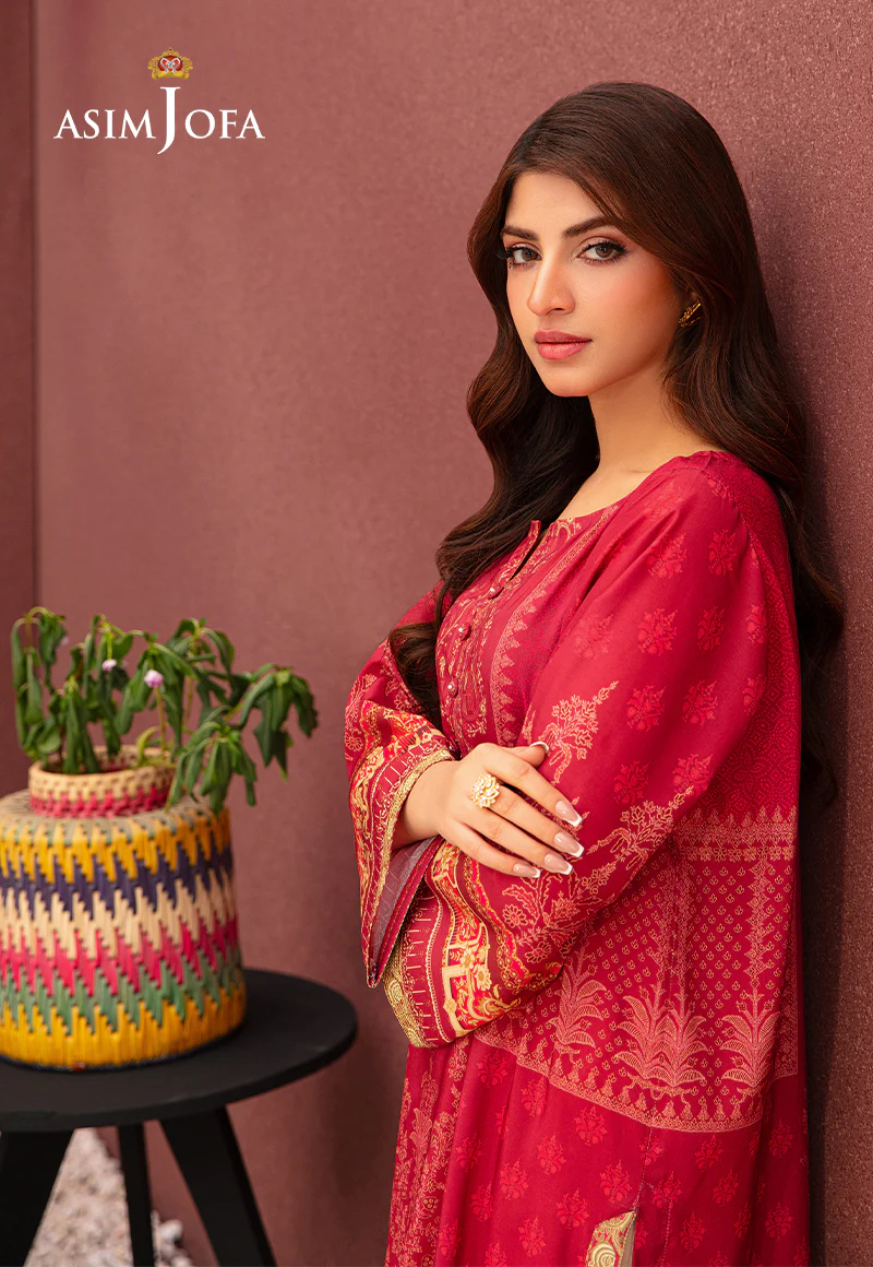 AJOD-07 PRINTED LAWN SILK 1 PC - Image 7