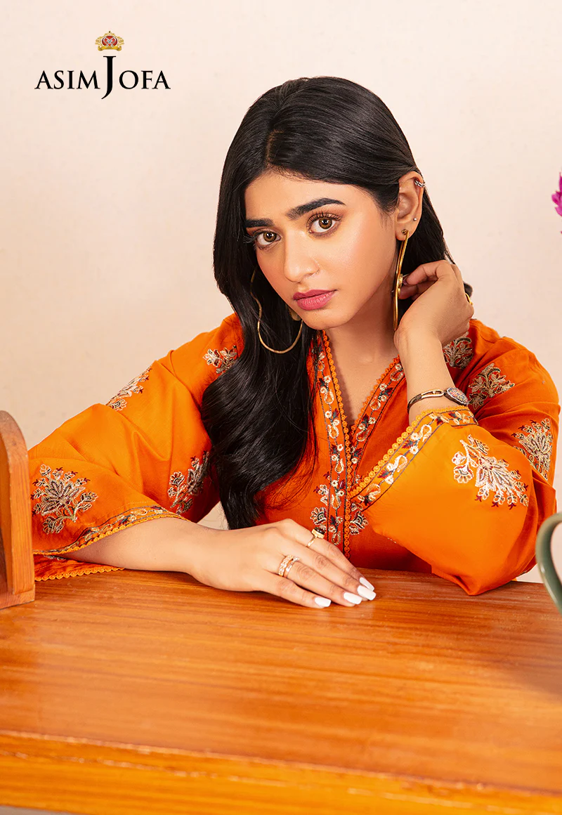 AJOD-11 EMBROIDERED SWISS LAWN 1 PC - Image 3