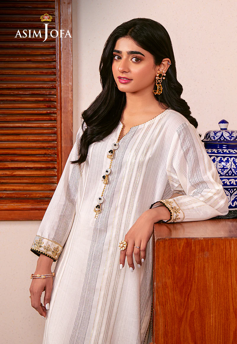 AJOD-16 EMBROIDERED LUREX KHANTHA STRIPER 2 PCS - Image 7