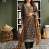 AJOD-25 EMBROIDERED SWISS LAWN 3 PCS