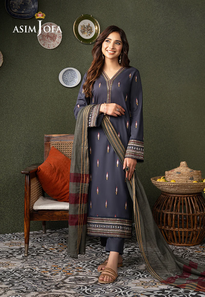 AJOD-32 EMBROIDERED CAMBRIC 3 PCS - Image 3