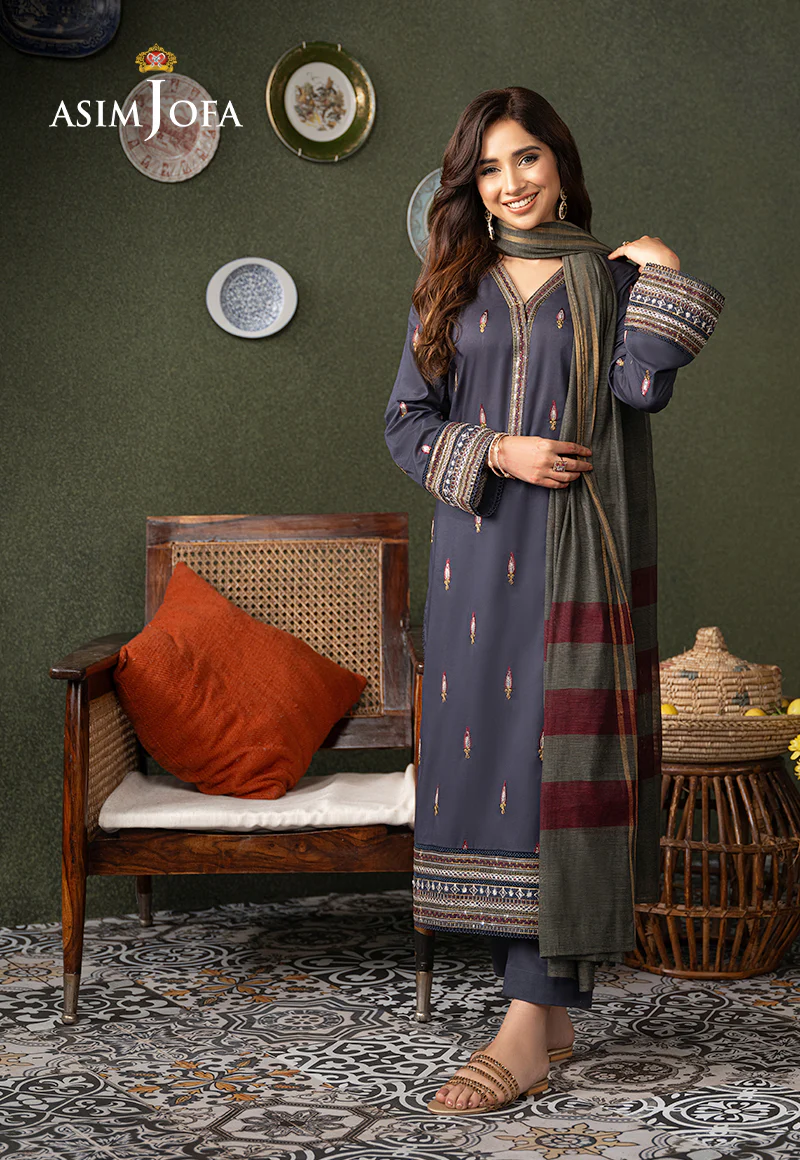AJOD-32 EMBROIDERED CAMBRIC 3 PCS - Image 4