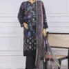 Sada Bahar Stitched 3 Piece Printed Chikankari Vol-01 Collection'2025-PCK-Black