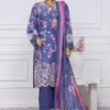 Sada Bahar Stitched 3 Piece Printed Chikankari Vol-01 Collection'2025-PCK-Blue