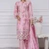 Sada Bahar Stitched 3 Piece Printed Chikankari Vol-01 Collection'2025-PCK-Pink