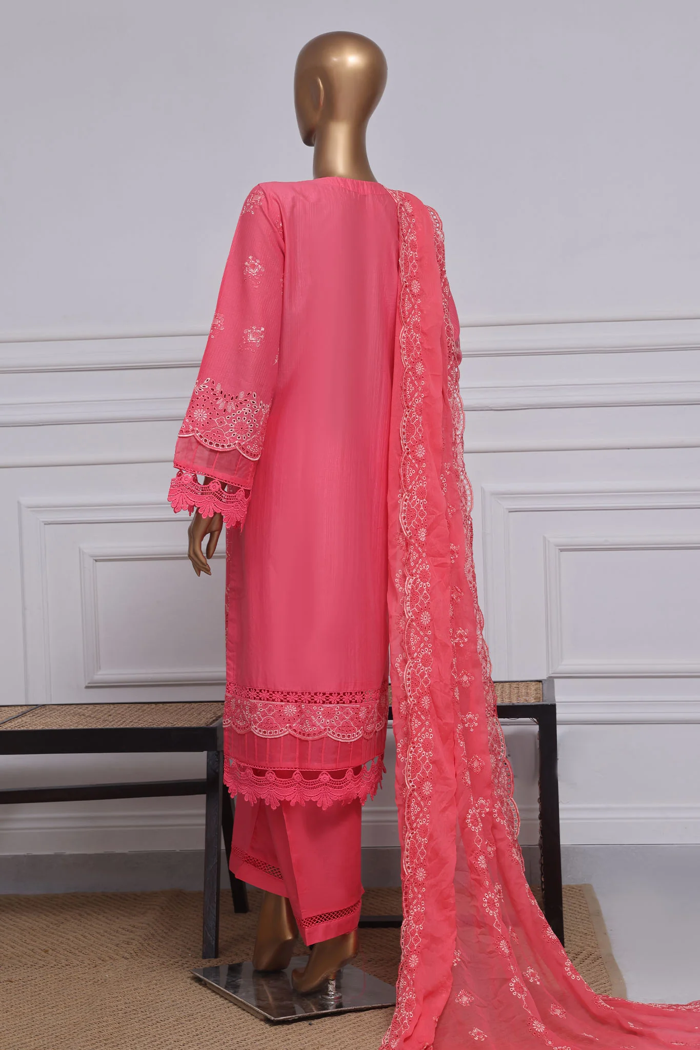 Sada Bahar Stitched 3 Piece Two Tone Chikankari Vol-01 Collection'2025-TCK-Pink - Image 3