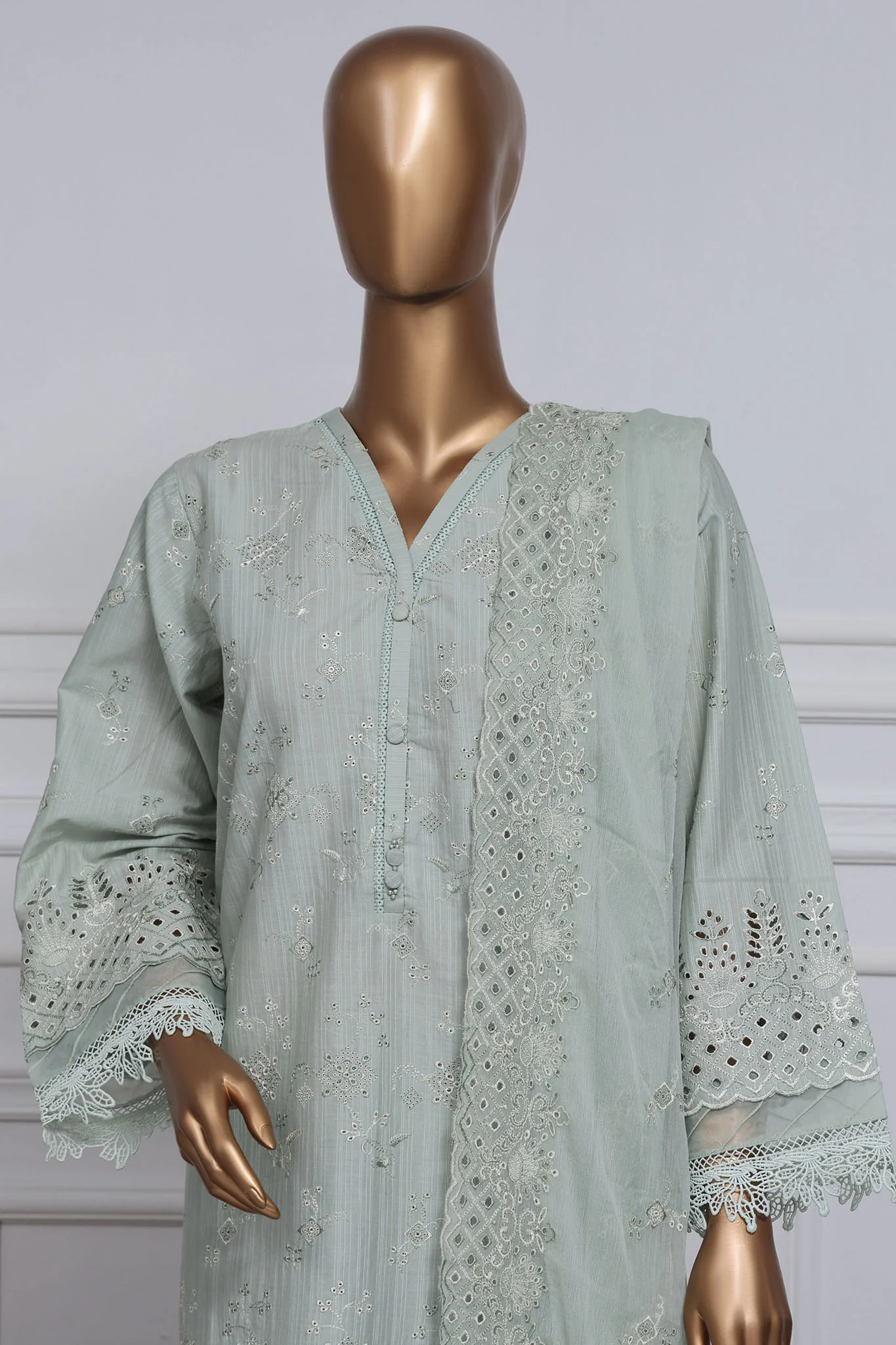 Sada Bahar Stitched 3 Piece Two Tone Chikankari Vol-01 Collection'2025-TCK-Pista - Image 2