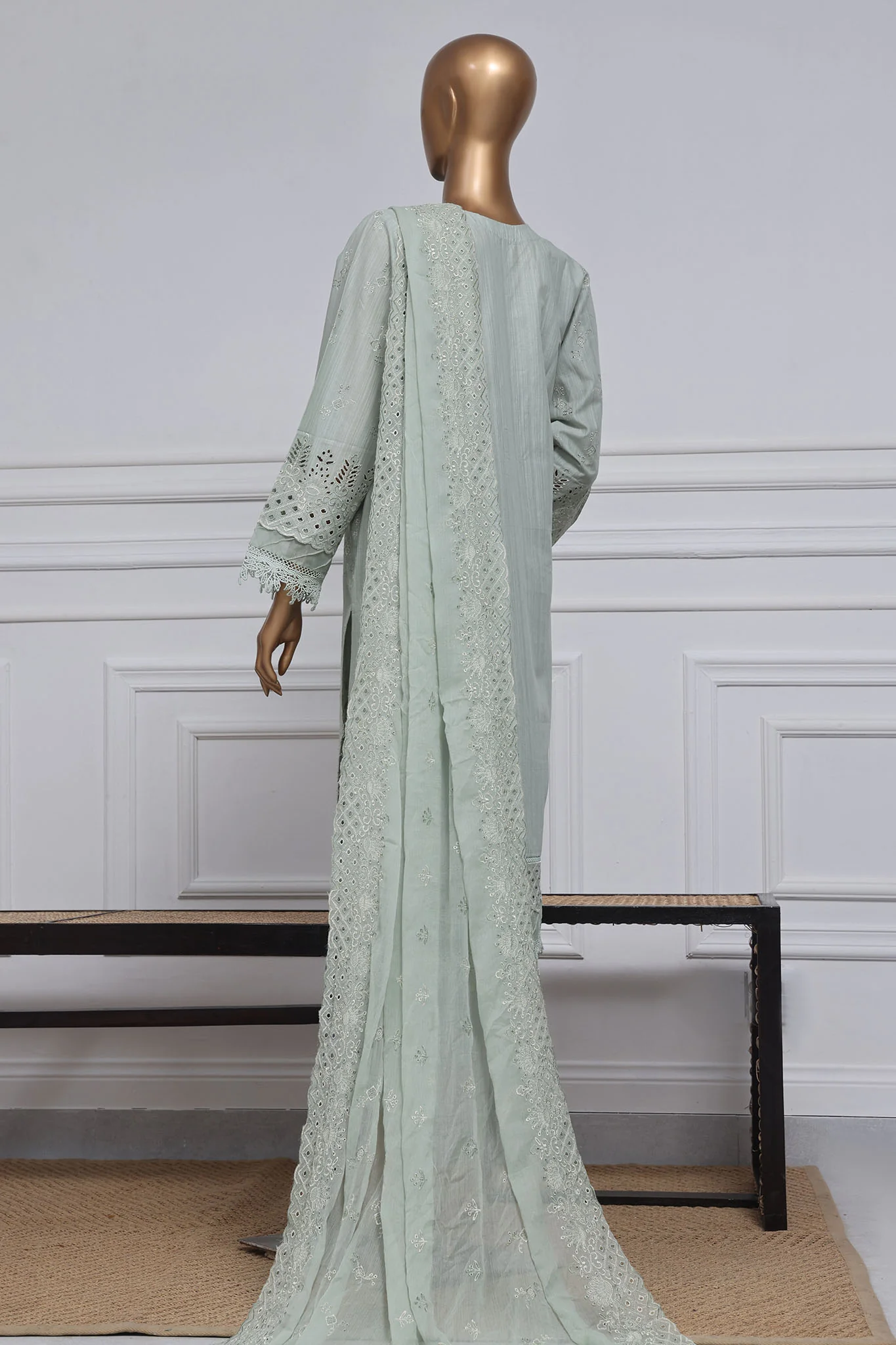 Sada Bahar Stitched 3 Piece Two Tone Chikankari Vol-01 Collection'2025-TCK-Pista - Image 3