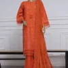 Sada Bahar Stitched 3 Piece Two Tone Chikankari Vol-01 Collection'2025-TCK-Rust