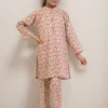 SAYA's Printed Cambric Stitched Mom And Daughter