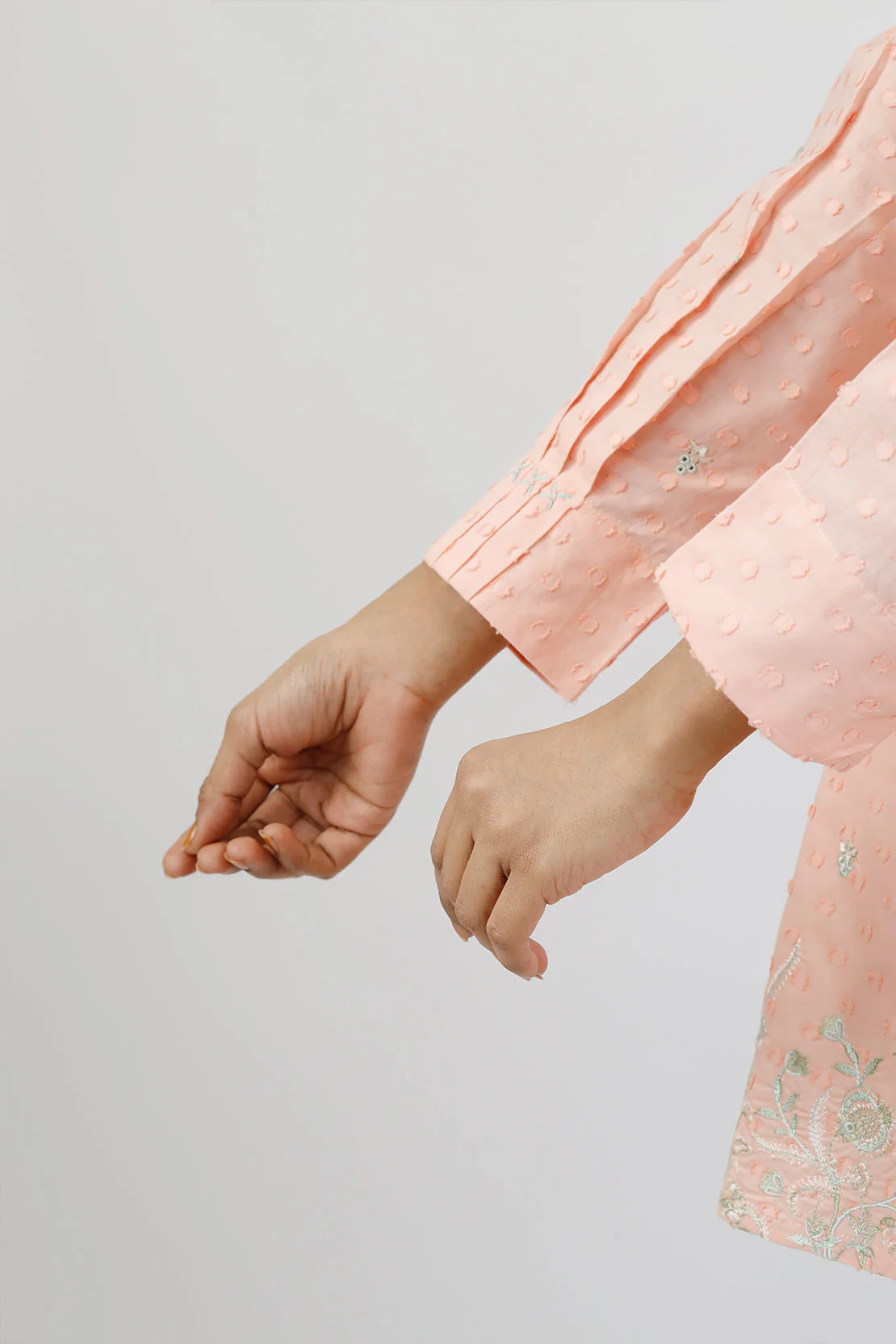 Embroidered Cotton Reverse Jacquard Stitched Shirt Trouser - Image 6
