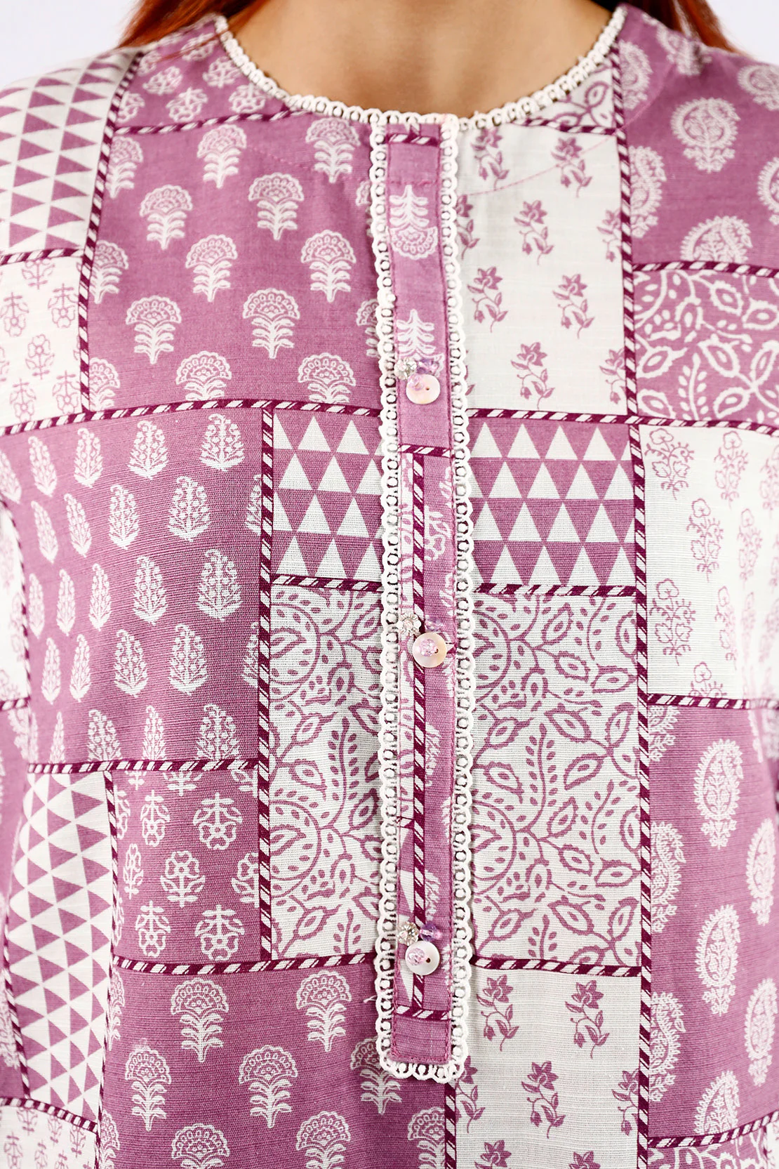 Printed Khaddar Stitched 2 Piece (Shirt/Trouser) - Image 5
