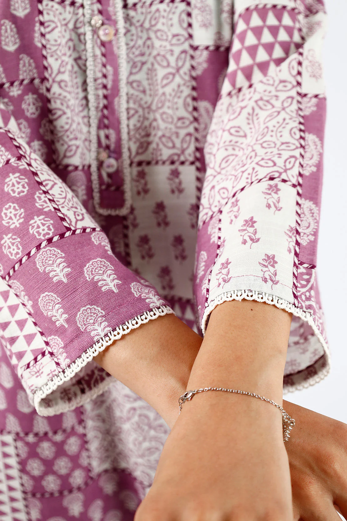 Printed Khaddar Stitched 2 Piece (Shirt/Trouser) - Image 6