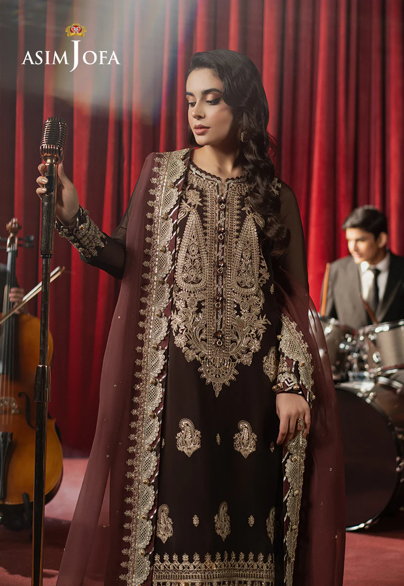 AJPF-02 EMBROIDERED CHIFFON 3 PCS - Image 5