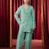AJPF-11 EMBROIDERED ORGANZA 2 PCS
