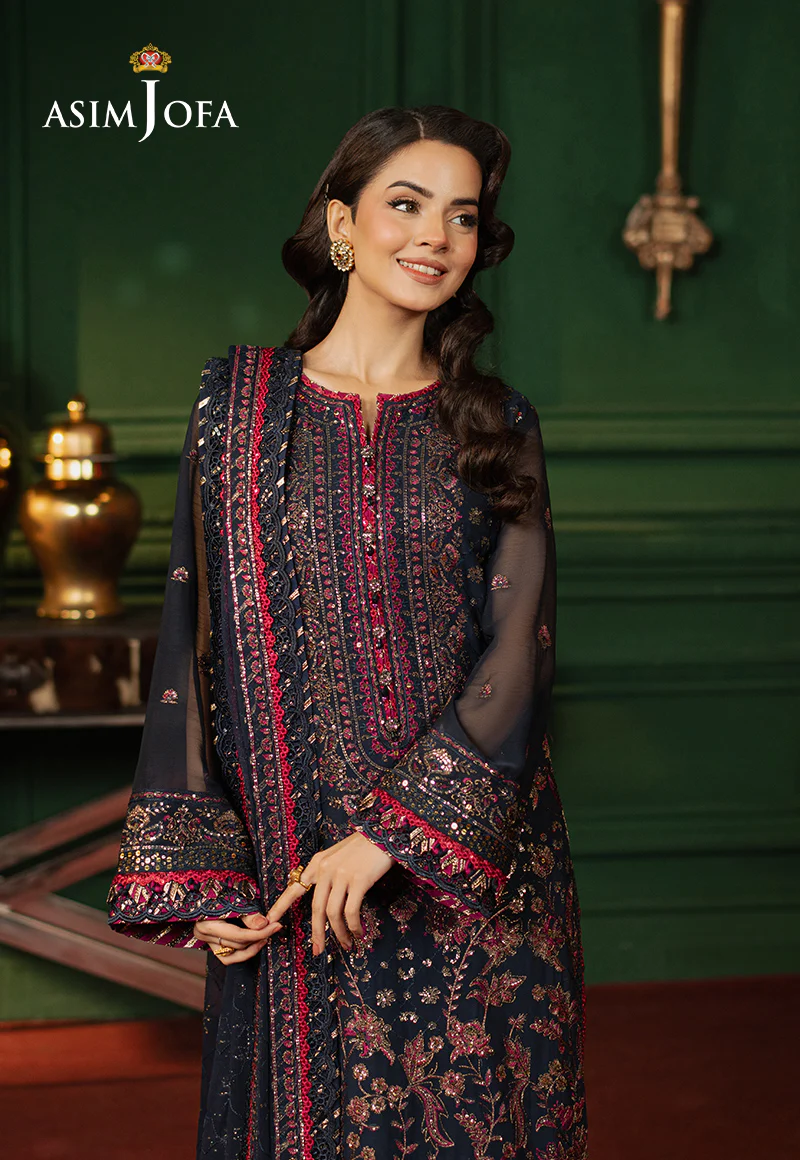 AJPF-17 EMBROIDERED CHIFFON 3 PCS - Image 3