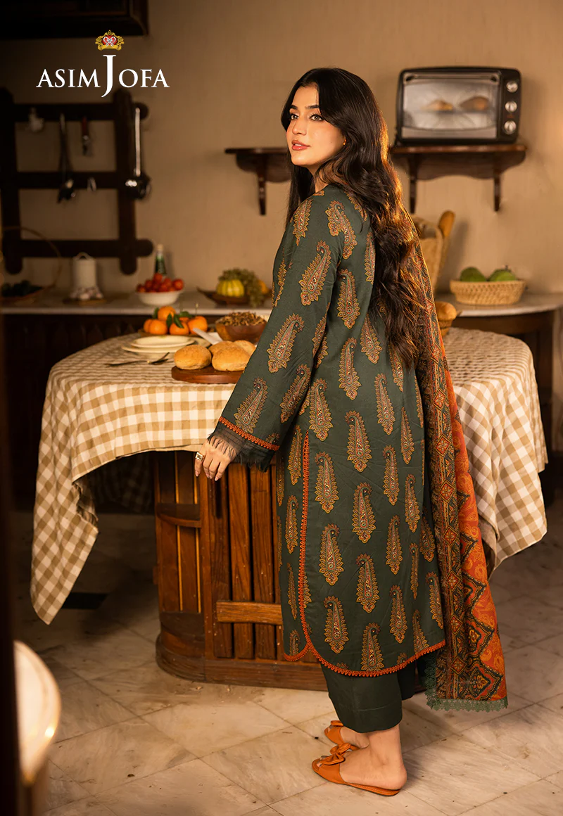 AJUBJ-22 Printed Lawn 3 Pcs - Image 2
