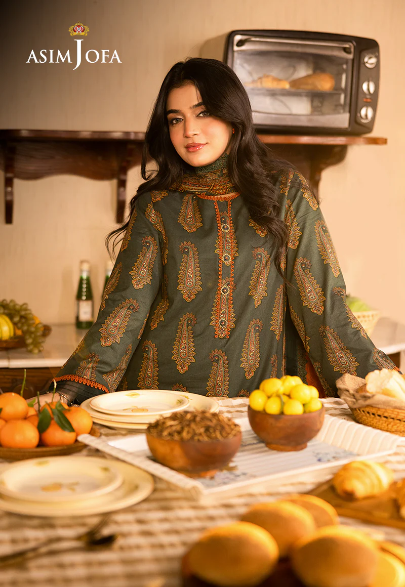 AJUBJ-22 Printed Lawn 3 Pcs - Image 5