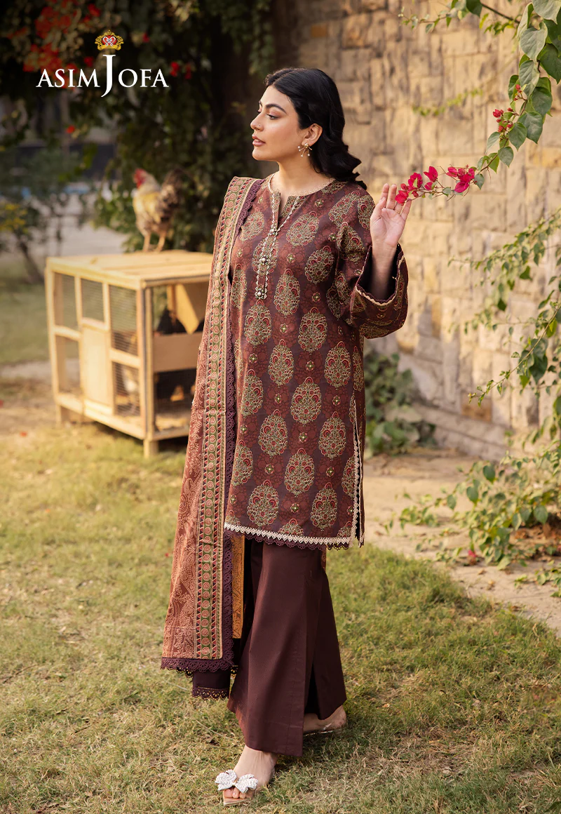 AJUBJ-23 Printed Lawn 3 Pcs - Image 3