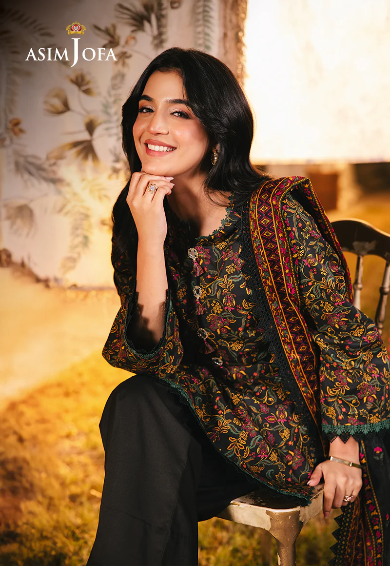 AJUBJ-25 PRINTED LAWN 3 PC - Image 4