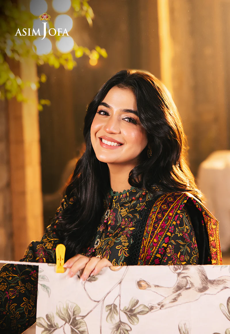 AJUBJ-25 PRINTED LAWN 3 PC - Image 5