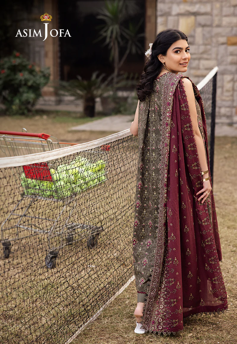 AJUBJ-29 PRINTED LAWN 3 PC - Image 2